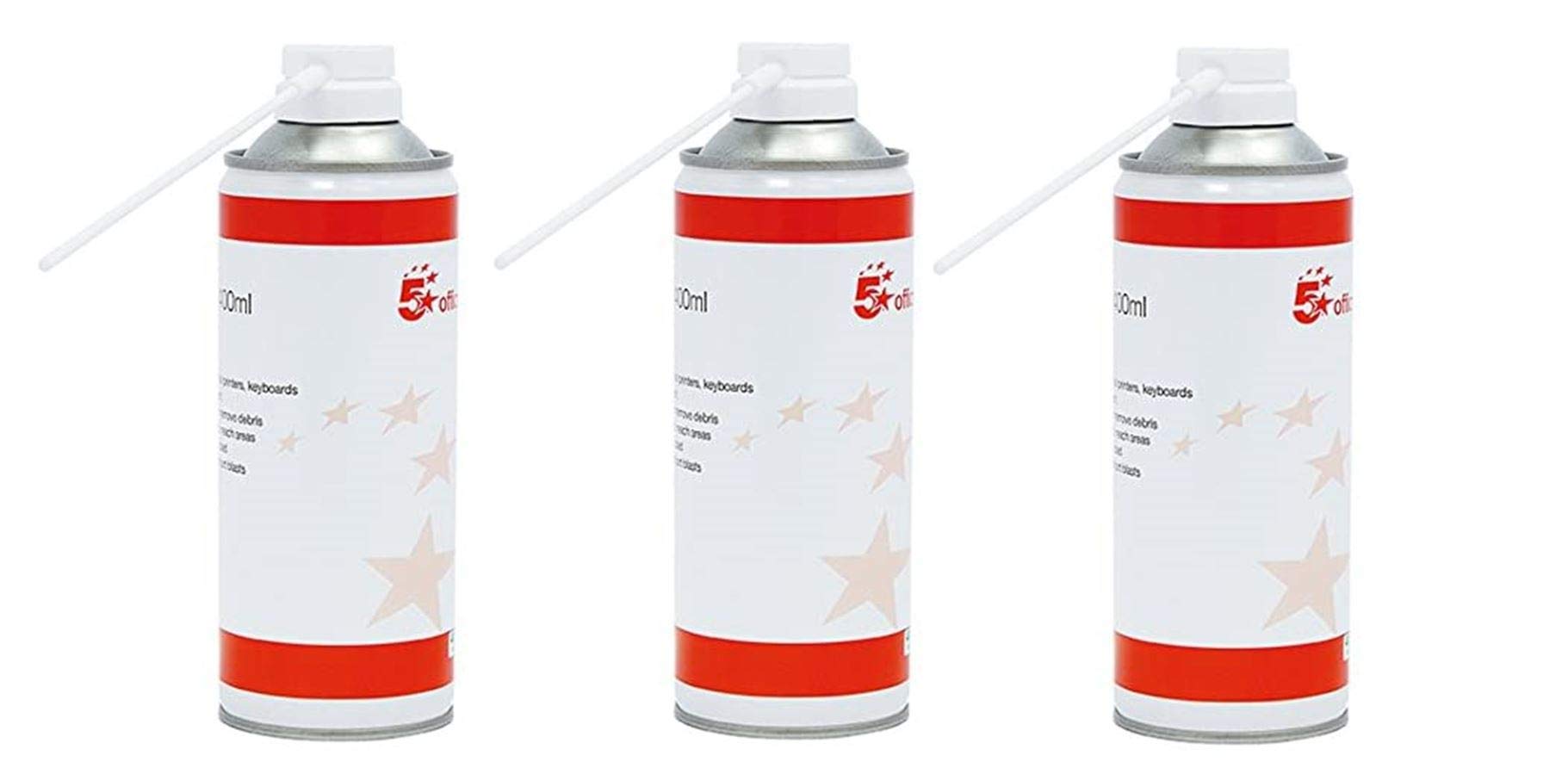 5 Star Air Duster Can HFC Free Compressed Gas Flammable 400ml (3 of Air Duster)