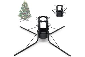 DIOVPLX Christmas Tree Stand for Real Trees, Heavy Duty Metal Live Christmas Tree Stand, Adjustable Universal Replacement Xmas Tree Base Holder for Fresh Tree 4-10ft, Fit 1.2-4.2 inch Trunk Diameter