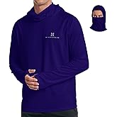 WINNERAIN Men's Moisture-wicking Sports Shirts Lightweight Loose Fit Long Sleeve Hoodie Fishing Hiking Rash Guard