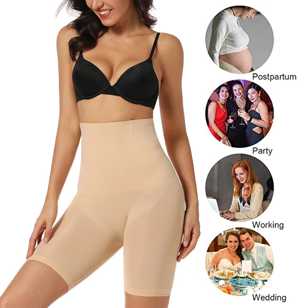 Joyshaper Womens Slip Short Panty High Waist Thigh Slimmer Shapewear Tummy Control Shorts for Underwear at  Women’s Clothing store