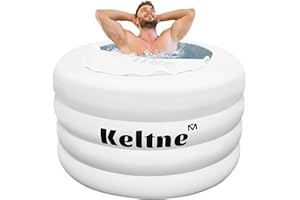 MYODAL XL Large Ice Bath Tub for Athletes, Inflatable 105 Gallons(400L) Cold Plunge Tub for Adults, Portable Freestanding Ice Barrel with Zipper Cover for Home, Gardens, Gyms, Cold Water Therapy and Recovery