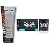 Man Bundle -"Fresh Balls" Lotion [5oz tube] + "Dude Wipes"