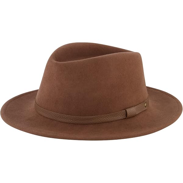 COFFEE BROWN LADIES STYLISH FEDORA HAT *NWT* Women main image 4