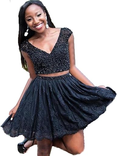 amazon black dresses uk