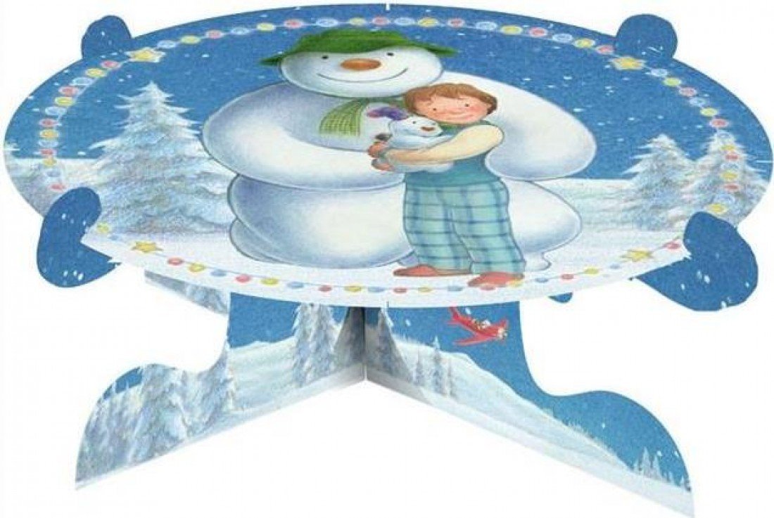 Anniversary House The Snowman and The Snowdog Single Tier Cake Stand, M170