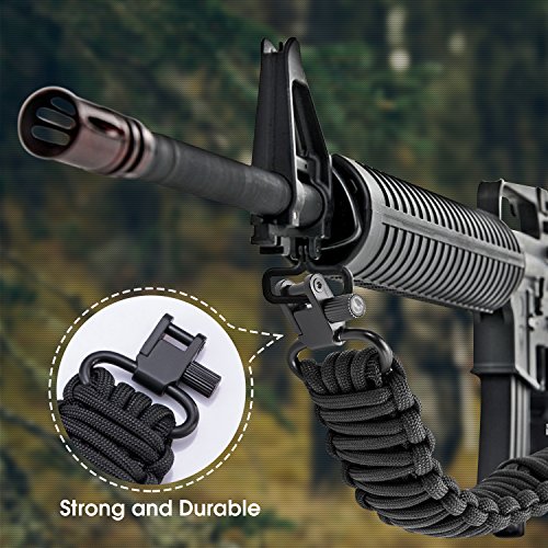 SOMA Gun Sling Rifle Sling Paracord 550lb 2 Point Adjustable Strap for Tactical Rifle or Shotgun 4 Colors