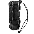 WICHEMI Minimalist Adjustable MOLLE Water Bottle Holder Pouch for 17-84 Oz Bottle
