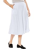 Woman Within Plus Size 7-Day Knit A-Line Skirt