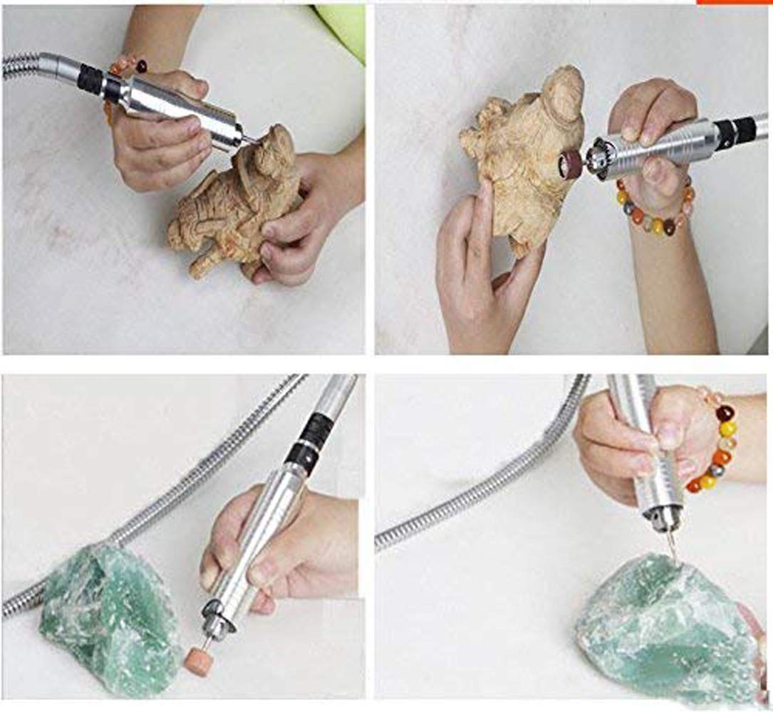 Jewelry Rock Polishing Buffer Machine Bench Lathe Polisher 350W 110V