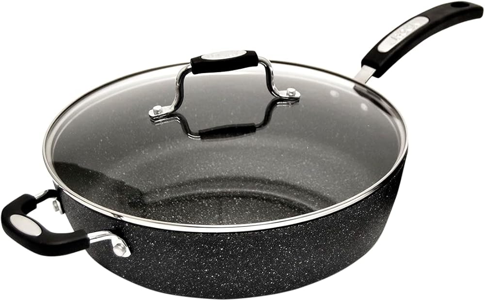 Starfrit The Rock 11" Deep Fry Pan with Lid