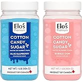 Cotton Candy Floss Sugar (2 Pack / 1lb x 2) | Blue Raspberry & Bubble-gum| PRODUCT OF CANADA| Easy Candy Forming| Works With 