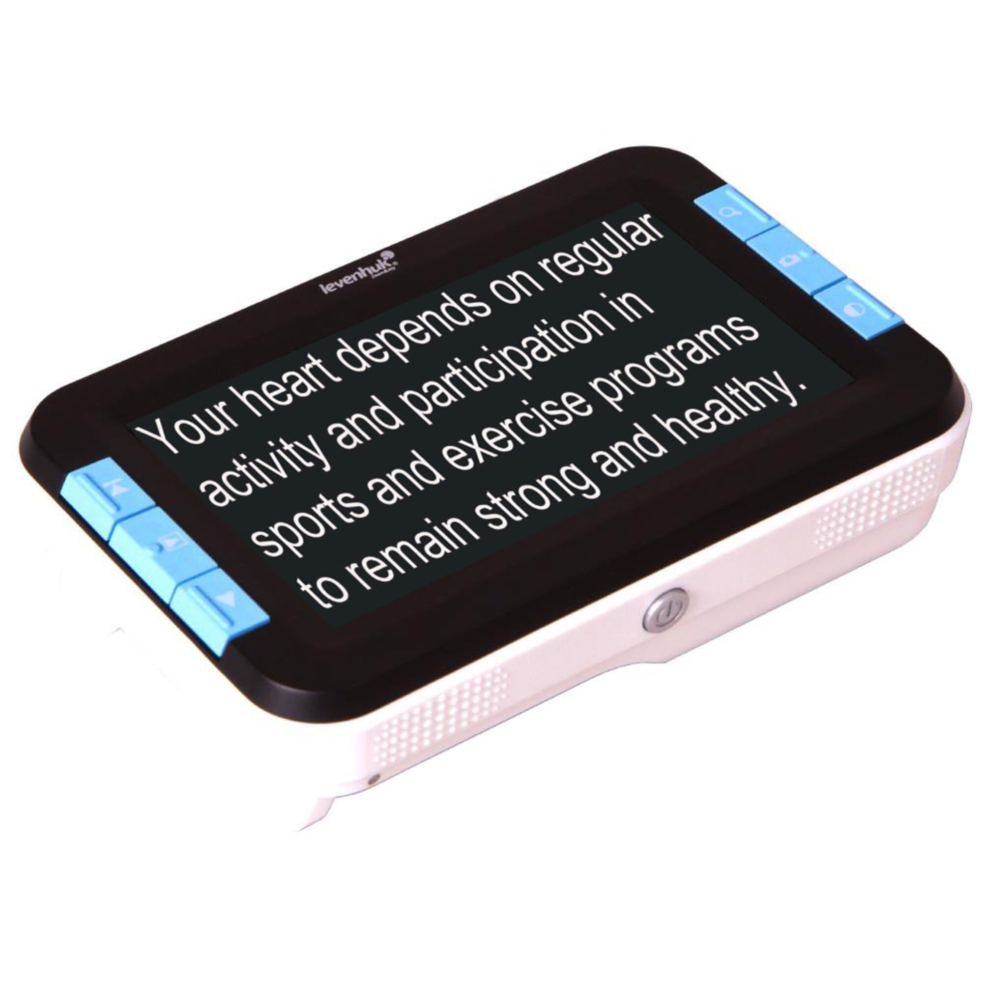 Levenhuk DTX 43 Portable Handheld Digital Magnifier with 4-Step Magnification and LED Light with 7 Color Modes