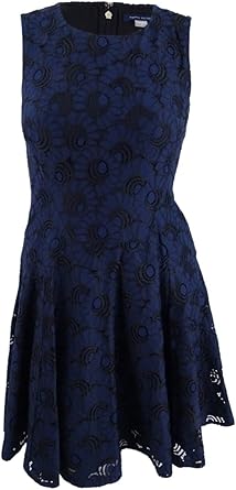 tommy hilfiger lace fit and flare dress