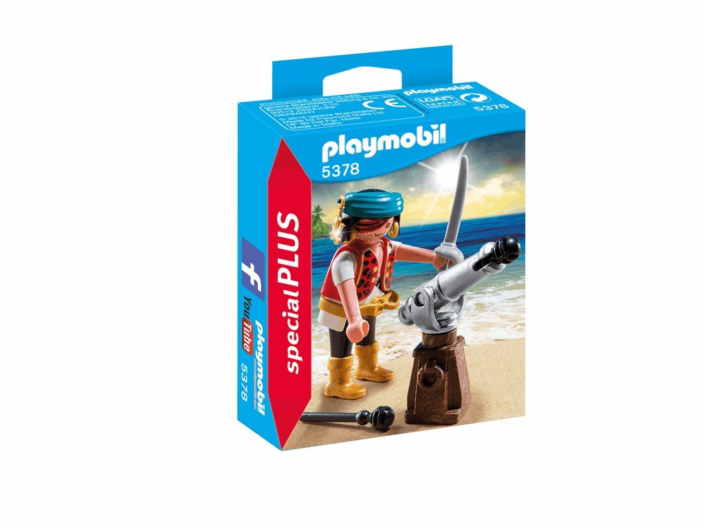 Playmobil 5378 Special Plus Pirate with Cannon, Fun Imaginative Role-Play, PlaySets Suitable for Children Ages 4+