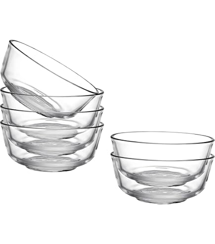 Amazon.com | Pyrex, Clear Glass Original 10 oz Custard Cup (4 Pack):  Dessert Bowls