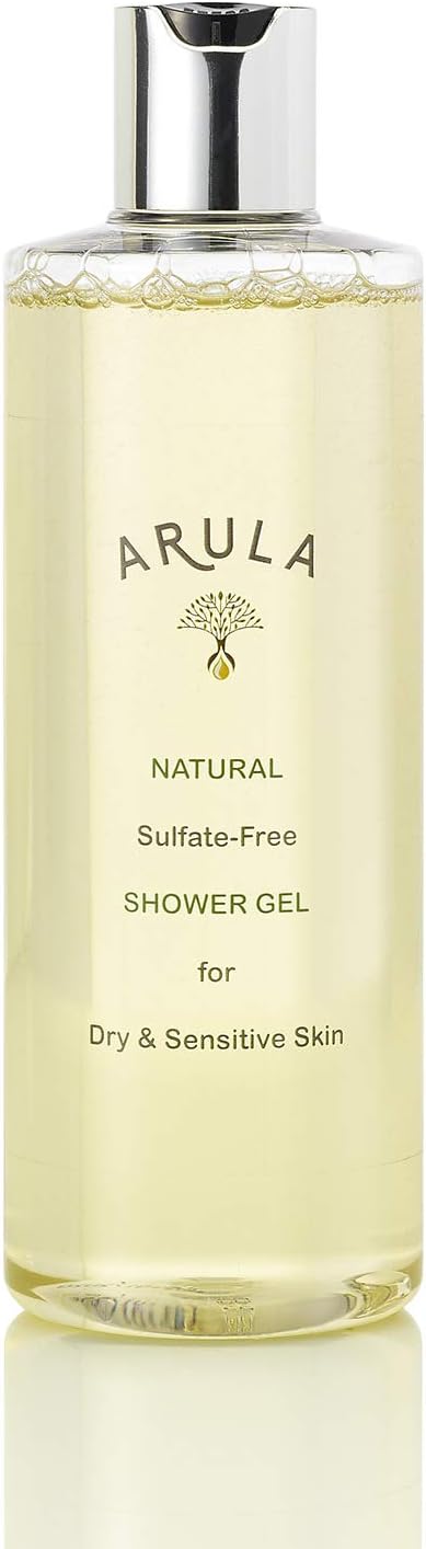 Arula Natural Shower Gel. Enriched with wheat protein which will condition and hydrate your skin. Suitable for Dry & Sensitive Skin. 400ml