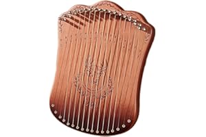 Lyre Harp,17 Strings Portable Fingerplay Lyre Harp,Wooden Thumb Instrumen with Tuning Wrench Pick,for Gift/Beginner/Lover (Co