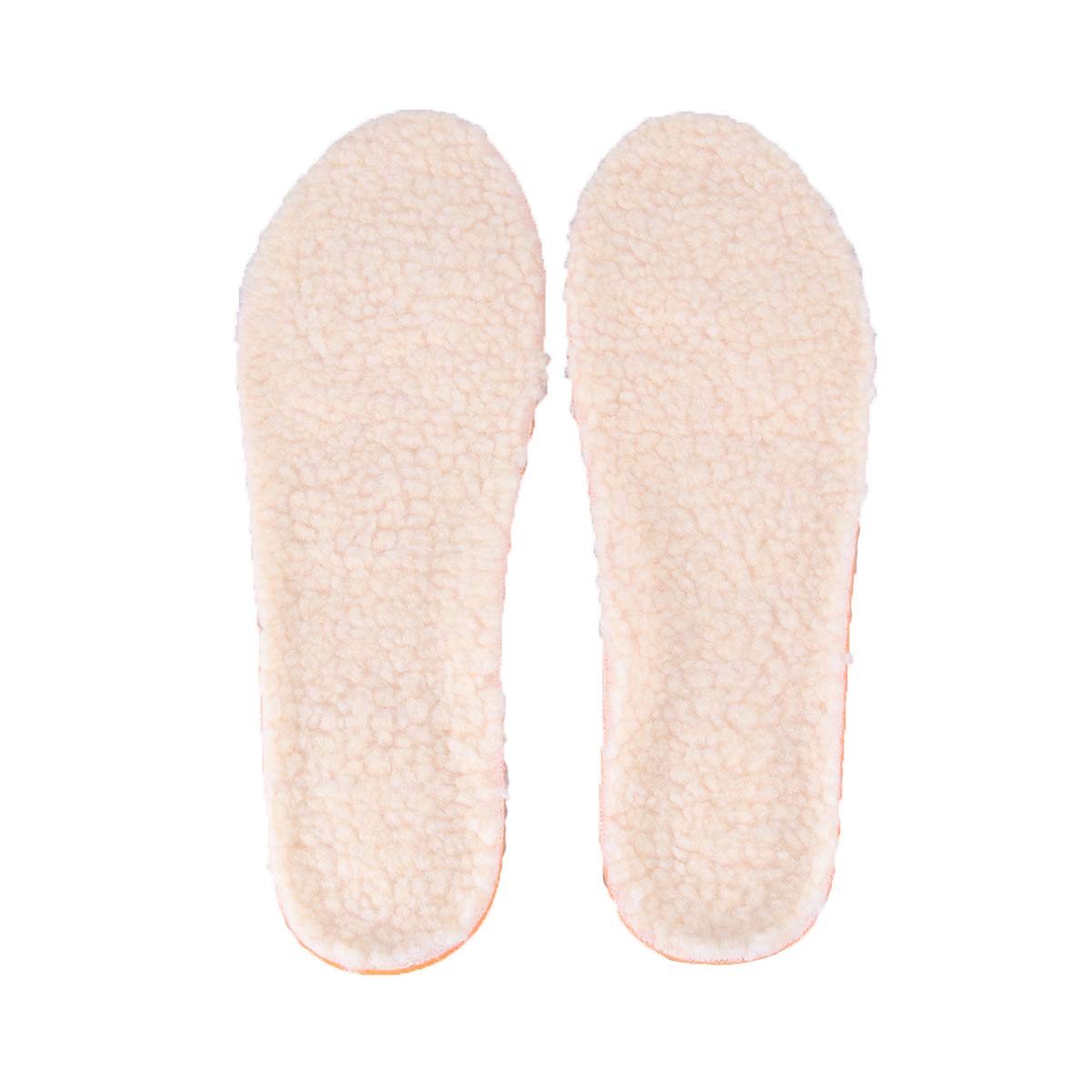 Healifty 1 Pair Wool Insoles Shockproof Shoe Cushions Winter Soft Warm Shoes Insoles for Women Men Size M (Beige)