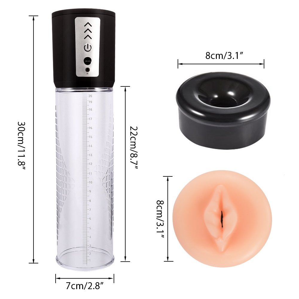 Penispumpen Männer Vakuumpumpe für Männer Elektrisch Pumpe Silikon Massagegerät FONDLOVE
