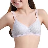 Phennie's Big Girls Cotton Training Bras Kids Wireless Light Padded for Teens 10-18 Years