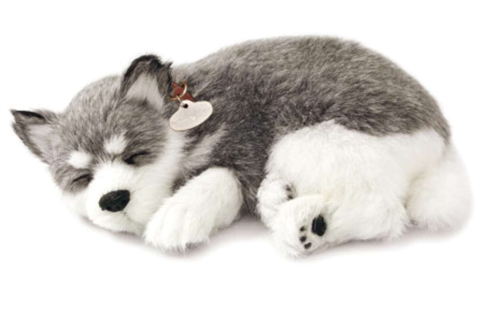 Perfect Petzzz ® Alaskan Husky The Original Breathing Pet Puppy New Huggable Soft Version Plush Toy Gift Bundle