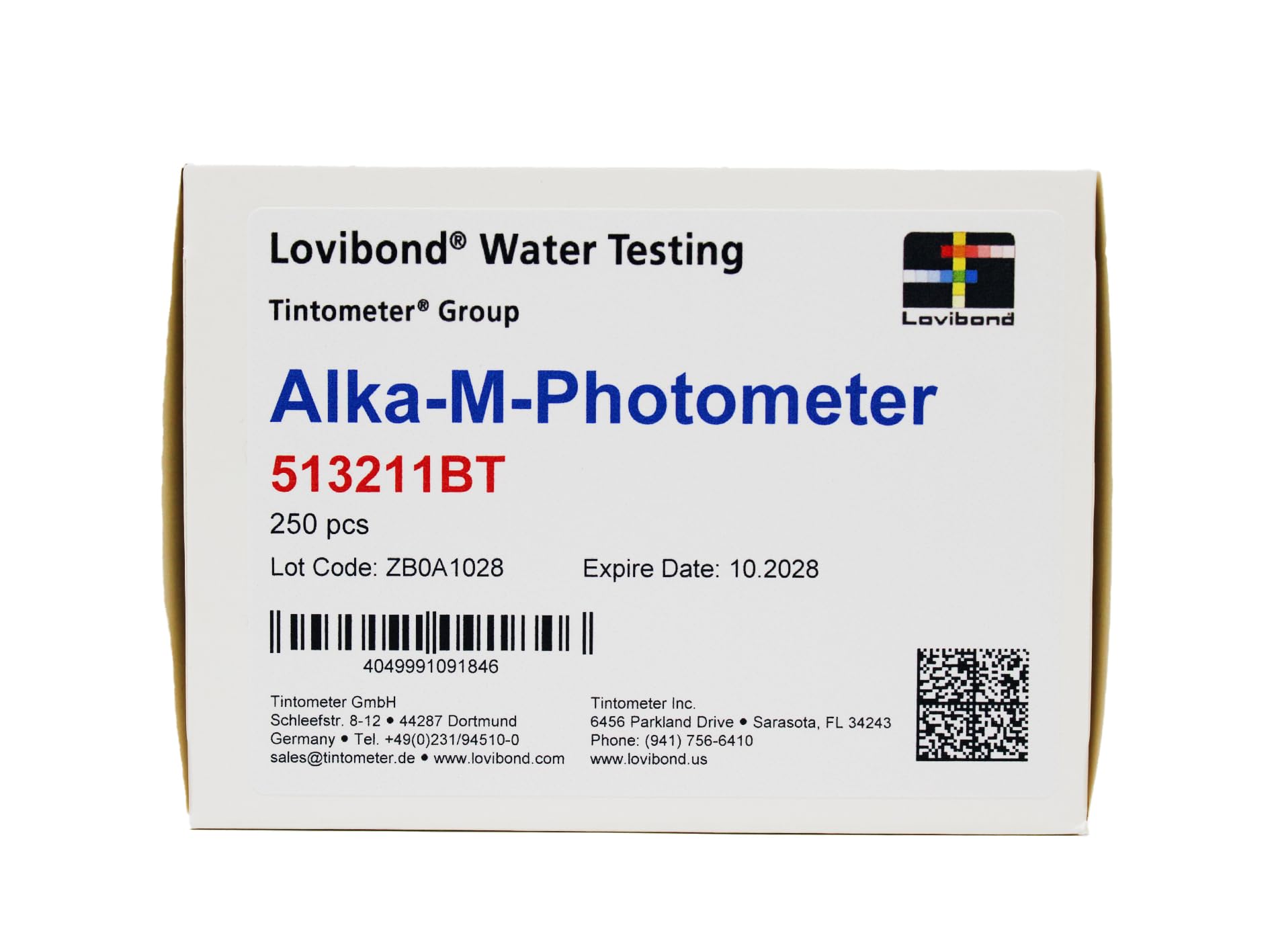 Lovibond - Alka-M-Photometer Tablets | Total Alkalinity Testing | Photometer Compatible | 250 Tablets | Suitable for Pools, Drinking Water, Industrial & Environmental Testing