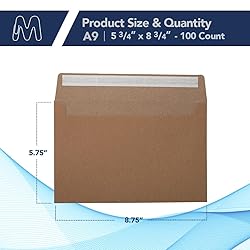 MOS A9 Invitation Envelopes – 5-3/4" x