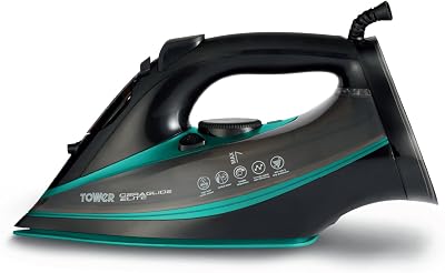 Tower Steam Iron 3100W Ceraglide Ceramic Soleplate 180g Steam Boost 360ml