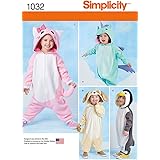 Amazon.com: Simplicity 1351 Toddler Animal Onesie Clothing Sewing
