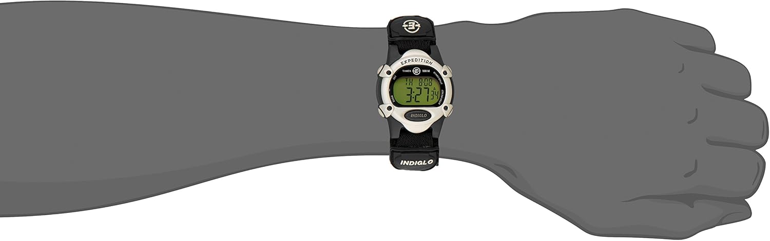 Timex Unisex T47852 Expedition Mid-Size Digital CAT Black Fast Wrap Strap Watch: Timex: Watches