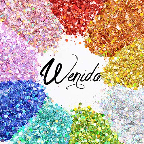 Glitter Wenida Holographic Cosmetic Festival Chunky Body Glitter for Nail Hair Face