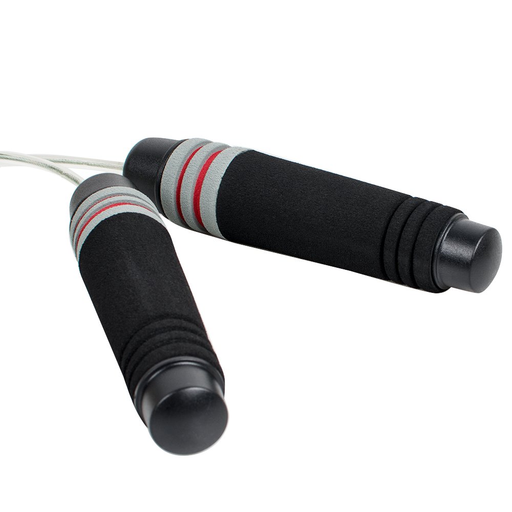 Pevor Soft Foam Handles Adjustable Speed Jump Rope Best for Boxing MMA Fitness Training and Daily Exercise
