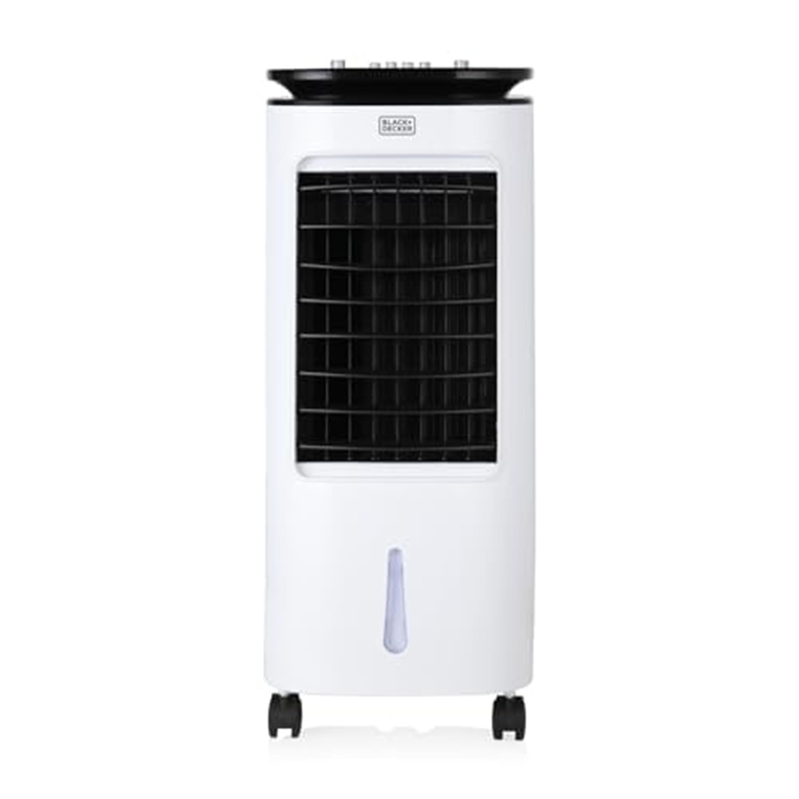 BLACK+DECKER Portable 2-in-1 Air Cooler, 3 Speed Settings with 7 Litre Water Tank, Portable, 65W, White, BXAC65001GB