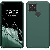 kwmobile Case Compatible with Google Pixel 5 Case - TPU Silicone Phone Cover with Soft Finish - Forest Green
