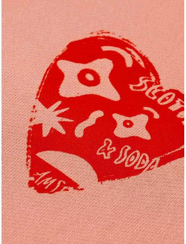 Chest Artwork Fitted Sweatshirt, Donna, Peach Pink, XS