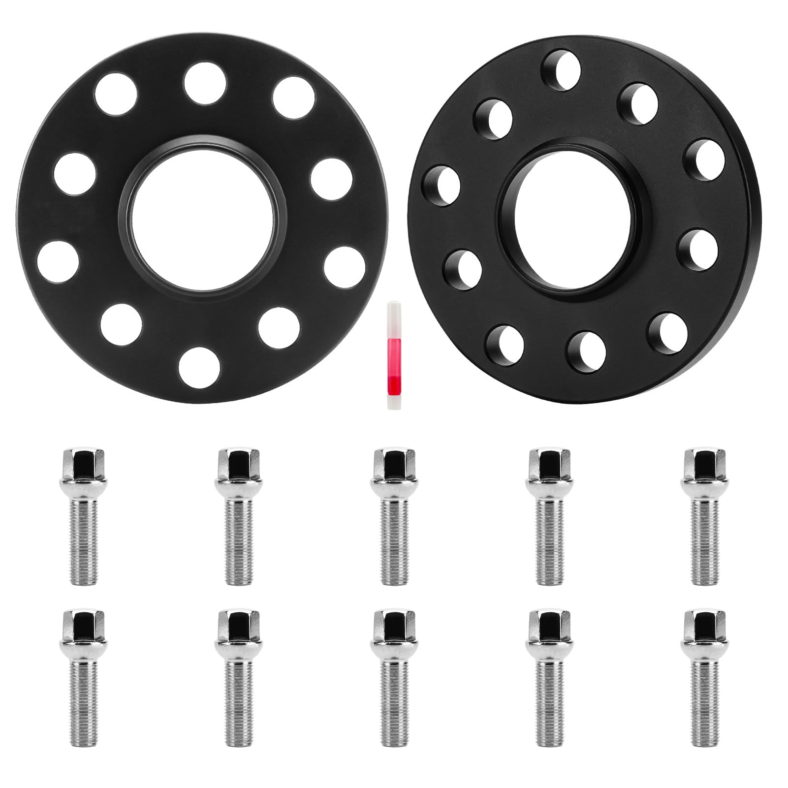 Photo 1 of AEagle 15mm Hubcentric Wheel Spacers 5x100 5x112 Thread M14x1.5 Hub Bore 57.1mm for Audi A3 A4 A6 A8 S4 S6 S8 Quattro TT, for Golf Passat Jetta Golf, Forged Aluminum Wheel Adapters 2PC