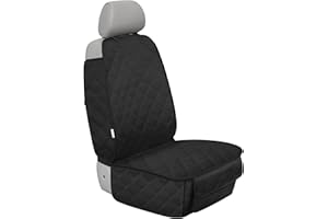 ALLANSING Front Seat Cover with Side Flaps - Waterproof, Durable Captain Seat Protector for Dogs & Humans, Protects from Dirt, Fur, Scratches, Fits Cars, SUVs, Trucks, Minivans(1-Pack)