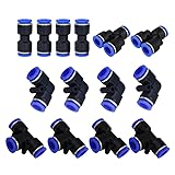 Metalwork Plastic 10mm OD Push To Connect Fittings