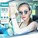4 Pairs Sport Ice Cooling Arm Sleeves UV Protection Golf Cycling Hiking Climbing (L)