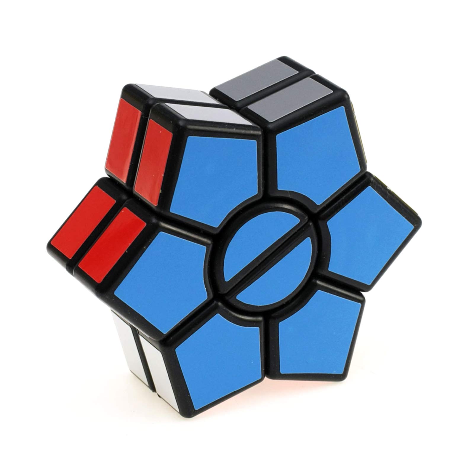 Yealvin 2-Layered Hexagon SQ Cube Creative Magic Smooth Puzzle Toy Sticker