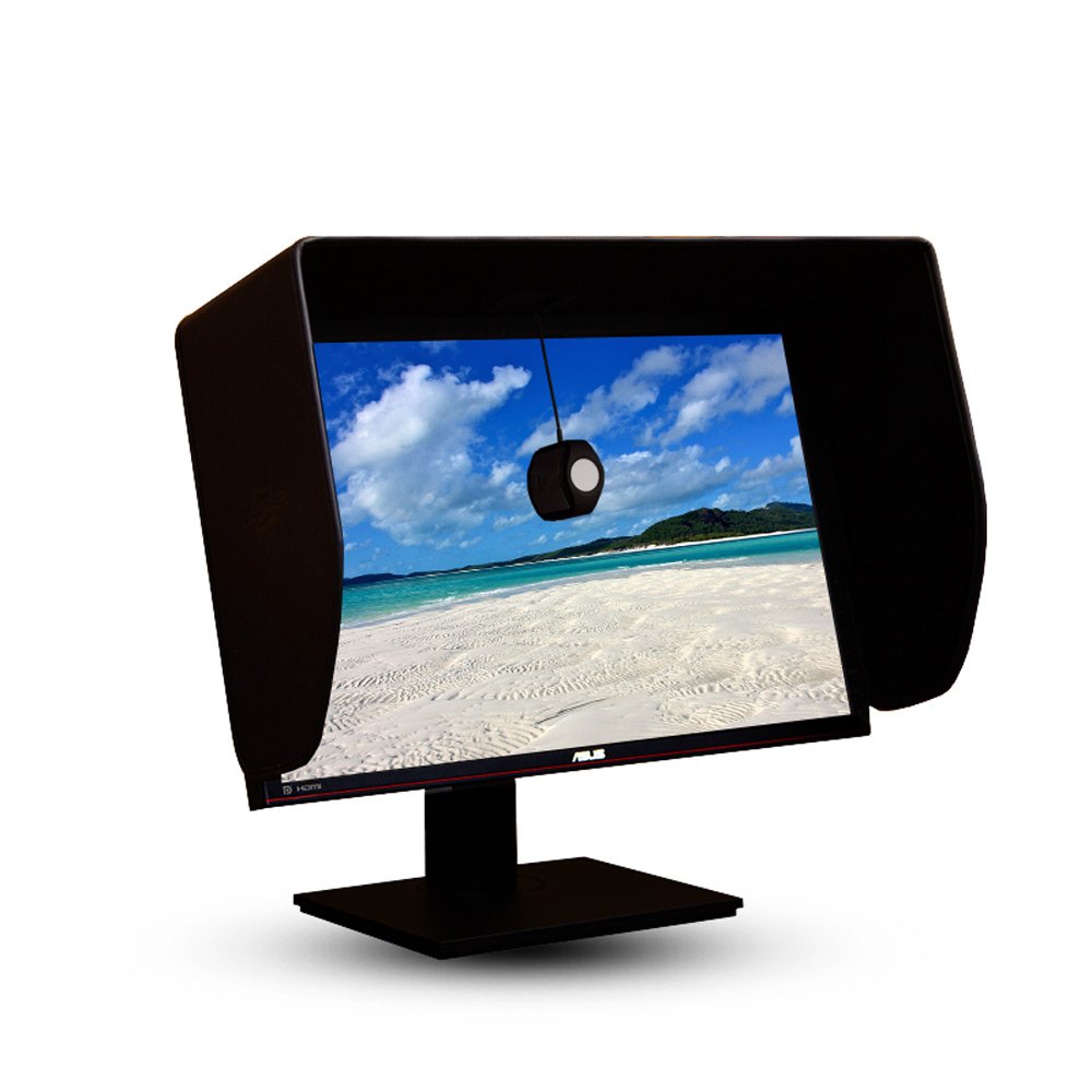 iLooker 24P 24-inch Pro Edition LCD LED Video Monitor Hood Sunshade Sunhood for Dell HP Viewsonic Philips Samsung LG EIZO NEC ASUS ACER BENQ AOC LENOVO, Fits Monitor Frame Width 550-565mm