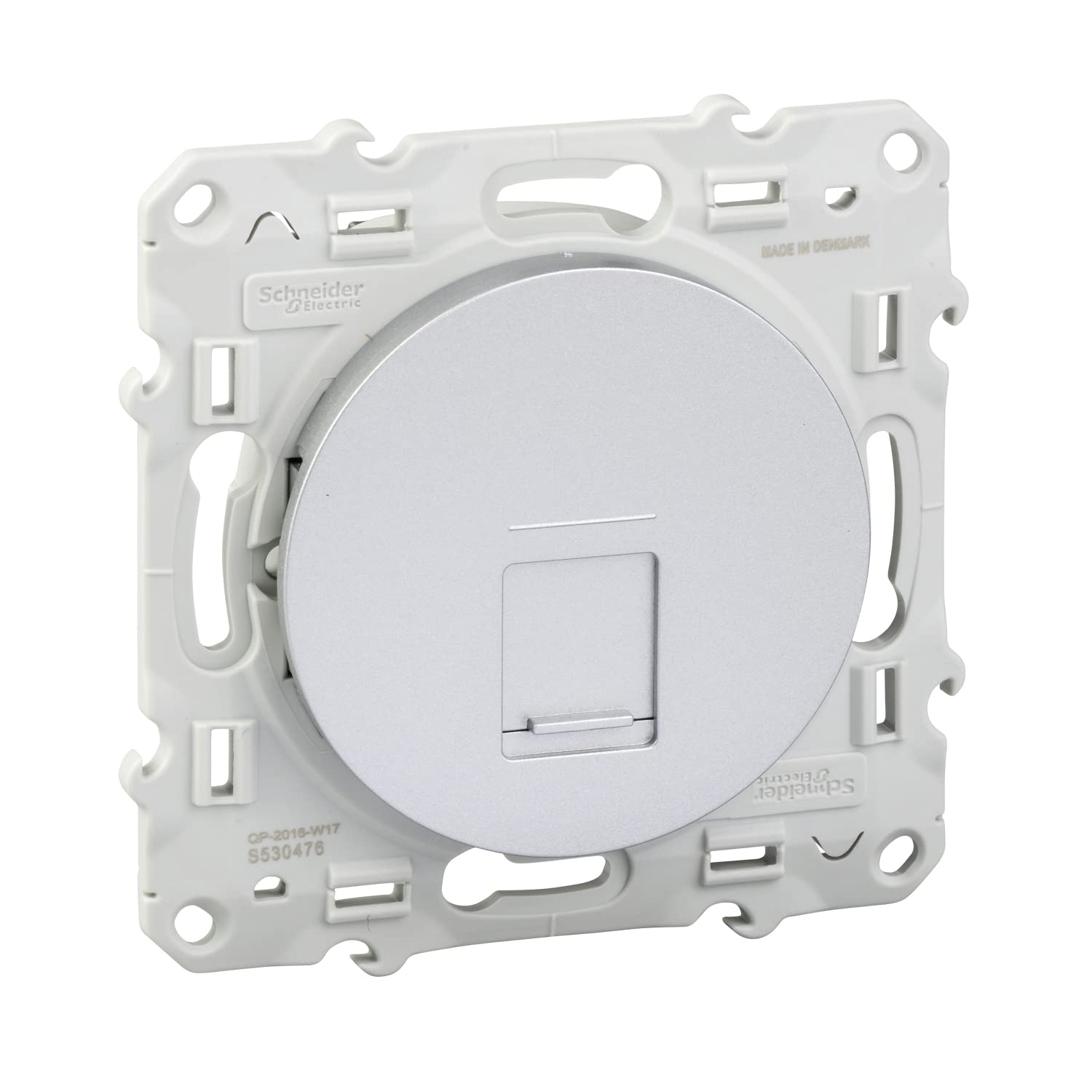 Schneider Electric S530476 Odace, RJ45 Plug, Grade 3 (Multimedia), Cat.6 STP, Alu Odace, RJ45 Alu, Grade 3 (Multimedia) Cat 6 STP, Screw-In
