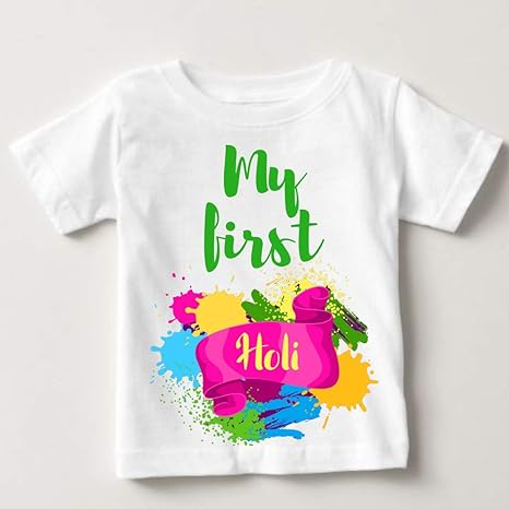 holi tshirts for baby