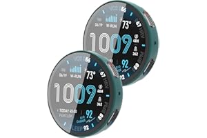 2-Pack Case for Amazfit Active Max Smart Watch, ZBAGUG with Tempered Glass Screen Protector, Ultra - Thin Hard PC Full Protec