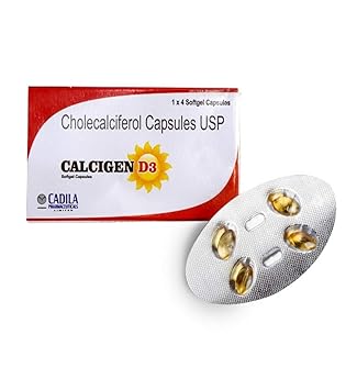 Calcigen D3 Vitamin D3 Cholecalciferol 60000 Iu Pack Of 5 4 Capsules Once A Week 4