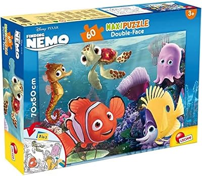 Lisciani Disney Nemo 60 Piece Double-Face Jigsaw Puzzle for Kids Made in Italy