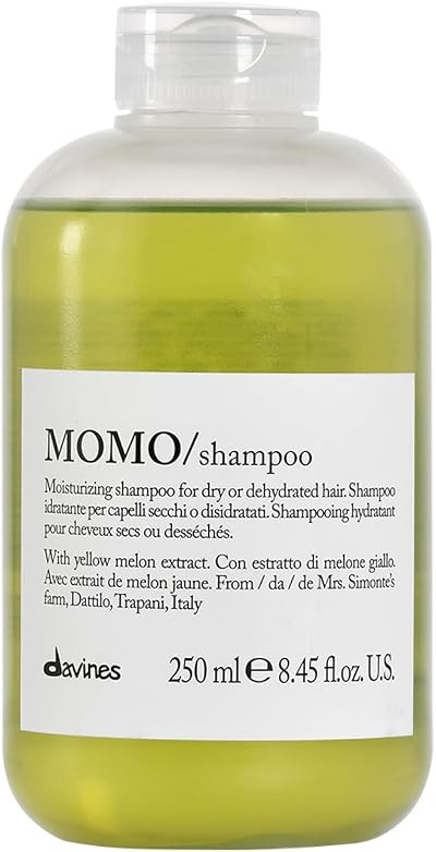 Davines MOMO Shampoo 250ml Dry Dehydrated Hair Hydration Gel Texture Creamy Foam