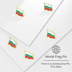 Bulgaria Flag Lapel Pin - Enamel Metal National