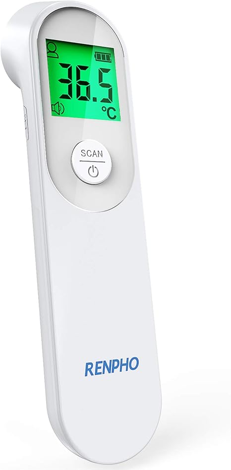 Thermometre Frontal Infrarouge Sans Contact Thermometre Numerique De Poche Renpho Avec Alarme Retro Eclairee Tricolore Modes Corps Et Objet Convient Aux Bebes Aux Adultes Et Aux Personnes Agees Amazon Fr Hygiasne Et Soins Du