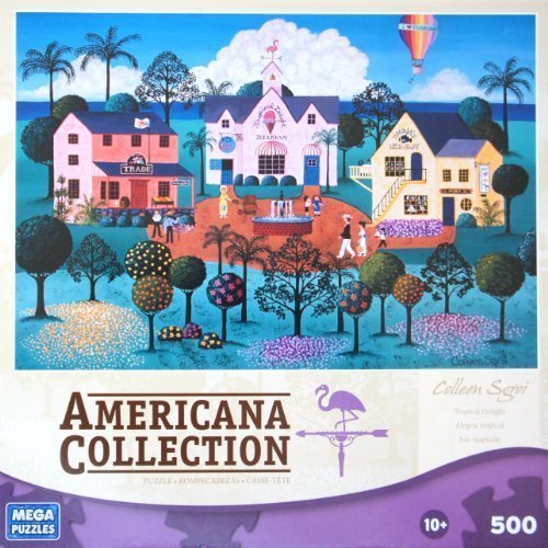 AMERICANA COLLECTION Tropical Delight by Colleen Sgroi 500 Piece Puzzle (19" X 13" Size)
